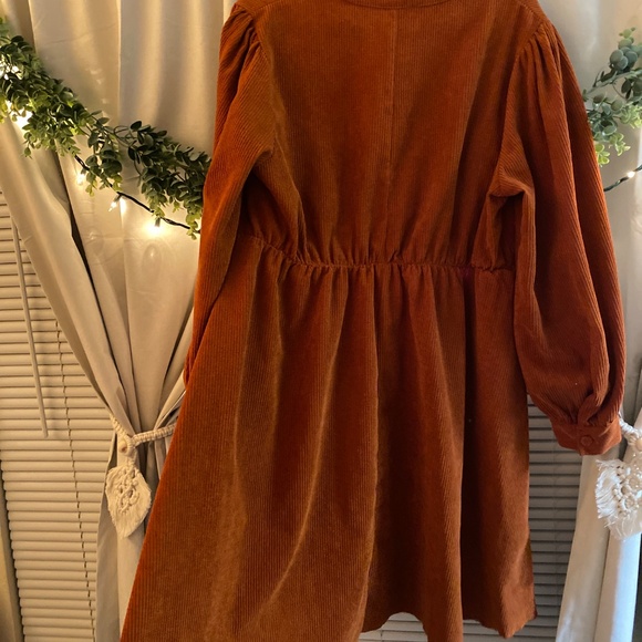Corduroy Burnt Orange Blouse - Picture 3 of 3